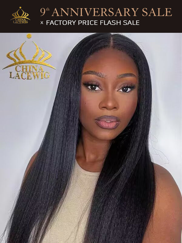 Chinalacewig Type 4C Edges Natural Hairline Undetectable Kinky Straigh