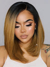 Chinalacewig Black Friday 24hrs shipping Ombre Color 1b30 Brazilian Virgin Hair Bob Style Lace Front Wigs BK04