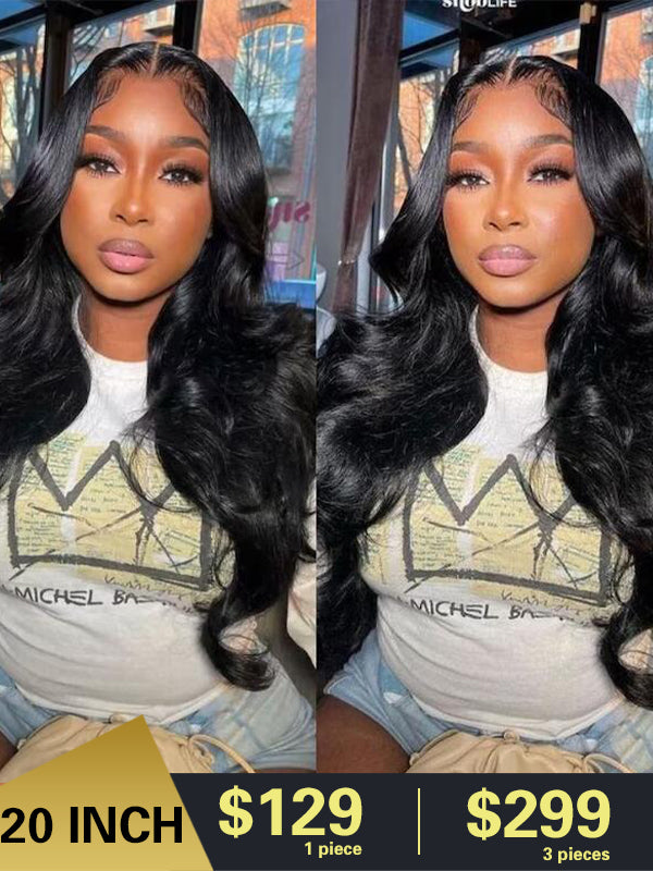 New Year Sale Chinalacewig Body Wave 13X6 Human Hair Lace Wigs With Bleached Knots TF01