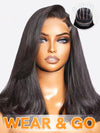 Chinalacewig Wear Go Pre Cut HD Lace 5*5 Closure Layer Wig Quick & Easy Glueless Wig With Breathable Cap Air Wig CS05