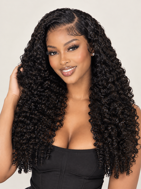 Chinalacewig Burmese Curly Human Hair Wig Glueless HD Lace Wig with Bleached Knots for Beginners CA11