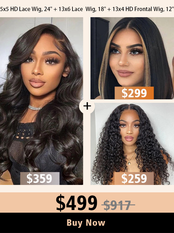 Chinalacewig Anniversary Sale 3 Wigs $499 Body Wave Curly 24inch And Highlight Bob Lace Closure Wigs CD06