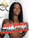 Chinalacewig 150% Density Silk Straight BOB Glueless Full HD Lace Wig S04