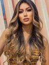 Chinalacewig Highlight Honey Brown Color Body Wave Glueless HD Invisible Lace Wigs HG02