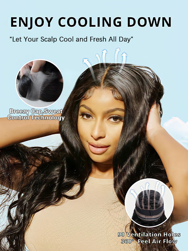 Chinalacewig Wear Go Pre Cut HD Lace 5*5 Closure Wig Quick & Easy Glueless Wig With Breathable Cap Air Wig CS017