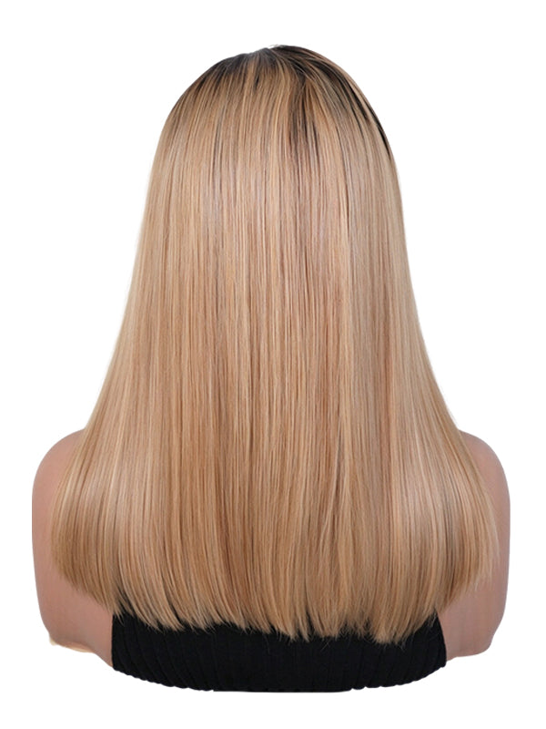 Black Friday Sale 13x4 Transparent Lace Front Human Hair Wig Ombre Blonde Color Bob Wig FS03