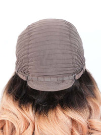Black Friday Sale 13x4 Transparent Lace Front Human Hair Wig Ombre Light Orange With Black Root Body Wave Wig FS06