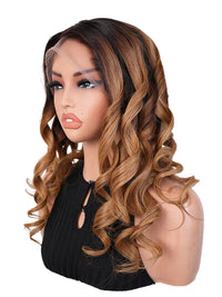 Black Friday Sale 13x4 Transparent Lace Front Human Hair Wig Ombre #T1b30 Body Wave Wig FS09