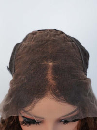 Black Friday Sale 13x6 HD Lace Front Human Hair Wig Chocolate Brown Ombre Curly Wig FS02
