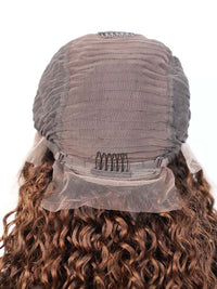 Black Friday Sale 13x6 HD Lace Front Human Hair Wig Chocolate Brown Ombre Curly Wig FS02