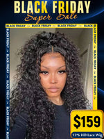 Black Friday Sale 13x6 HD Lace Wig Curly Human Hair Wig FS017