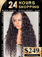 Chinalacewig Black Friday 24hrs shipping Best Virgin Human Hair Curly 360 HD Lace Wigs BK06