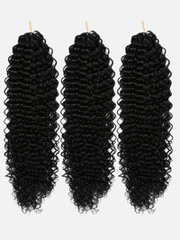 Chinalacewig Pre-Separated Water Wave Human Hair Crochet Hair Extensions  Seamless Protective Style  Natural Look CU02