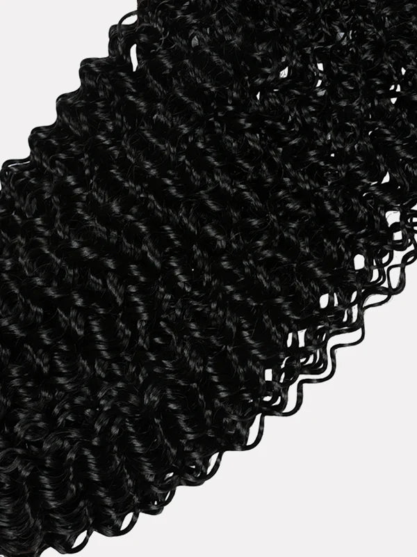 Chinalacewig Pre-Separated Water Wave Human Hair Crochet Hair Extensions  Seamless Protective Style  Natural Look CU02