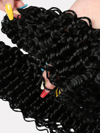 Chinalacewig Pre-Separated Water Wave Human Hair Crochet Hair Extensions  Seamless Protective Style  Natural Look CU02
