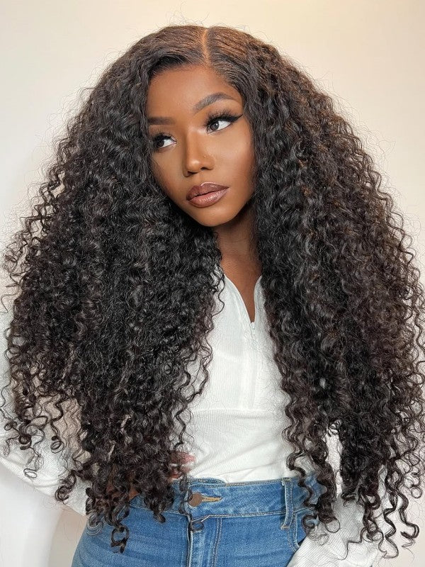 Chinalacewig Brazilian Virgin Human Hair Kinky Curly 360 Lace Front Wigs With Babyhair CF481