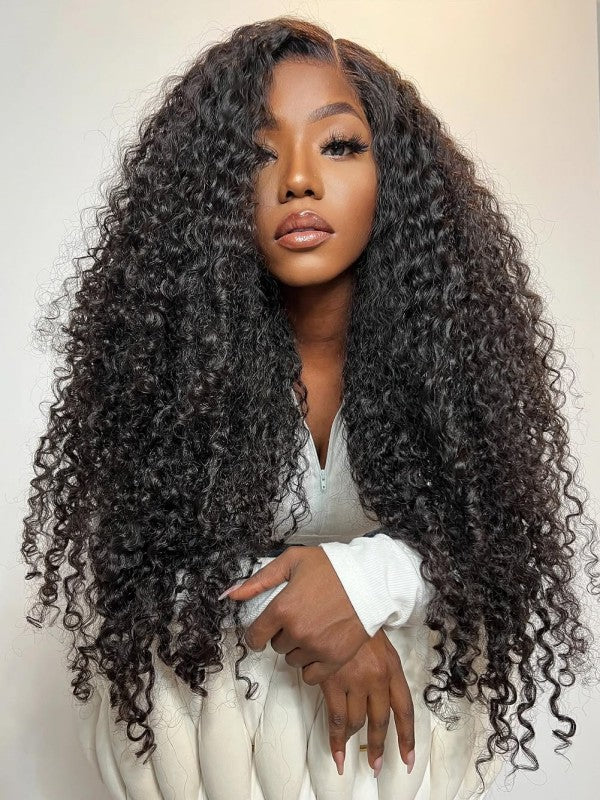 Chinalacewig Brazilian Virgin Human Hair Kinky Curly 360 Lace Front Wigs With Babyhair CF481