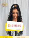 Black Friday Sale Chinalacewig Flexi-Fit Invisible Drawstring Cap Full Lace Knotless Boho Curls Braided Long Wig Super Natural Scalp CB02