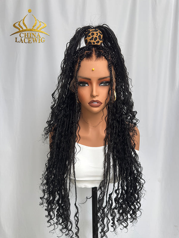 Chinalacewig_HD_Full_Lace_Braided_Wig_Natural_Color_Tangleless_Boho_Knotless_Human_Hair_Curls_CB02