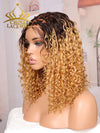 Chinalacewig Most-Fit Cap Knotless Ombre Blonde Top Braided Wigs With Baby Hair Bob Styles 5x5 HD Lace Closure Wigs CA05