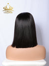 Chinalacewig Natural Bob With Band Human Virgin Hair 5x5 HD Lace Closure Wig CA02