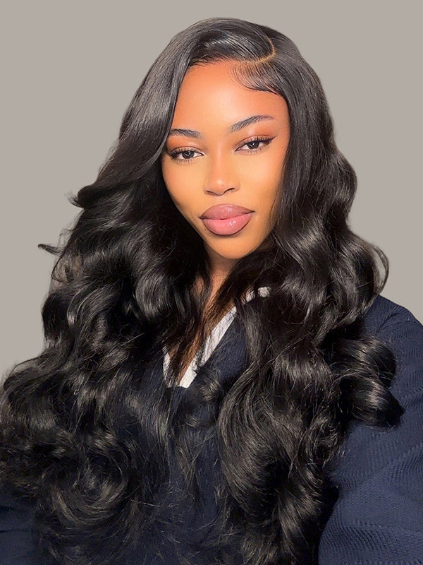 Chinalacewig Preplucked 13x6 Undetectable HD Lace Body Wave Side Part Human Hair Wigs CF261