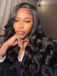Chinalacewig Preplucked 13x6 Undetectable HD Lace Body Wave Side Part Human Hair Wigs CF261