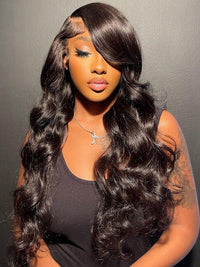 Chinalacewig Preplucked 13x6 Undetectable HD Lace Body Wave Side Part Human Hair Wigs CF261