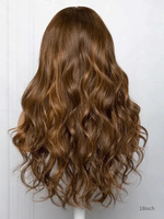 Chinalacewig High Quality Human Hair Wigs HD Lace Brown Highlights Wig CH01