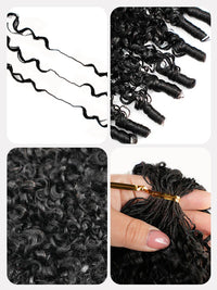 Pre Separated Burmese Curl Human Hair Crochet Hair Extensions for Protective Styles | ChinaLaceWig