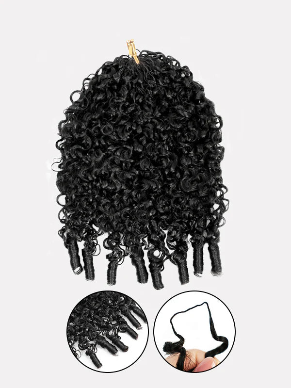 Pre Separated Burmese Curl Human Hair Crochet Hair Extensions for Protective Styles | ChinaLaceWig