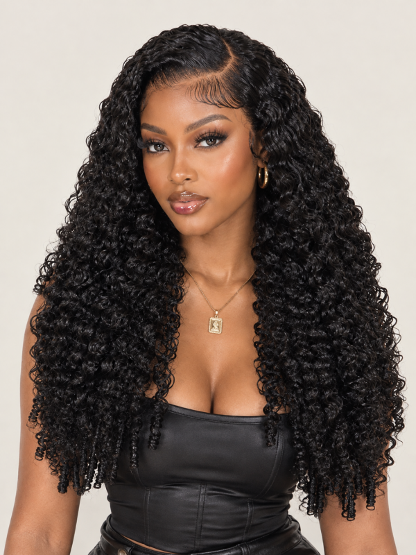 Chinalacewig Burmese Curly Human Hair Wig Glueless HD Lace Wig with Bleached Knots for Beginners CA11