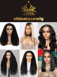 Chinalacewig 50% Off Limited 1 Piece For 613 Blonde Color& Natural Color Curly& Yaki& Wavy& Straight  100% Virgin Human Hair Wig For Black Women