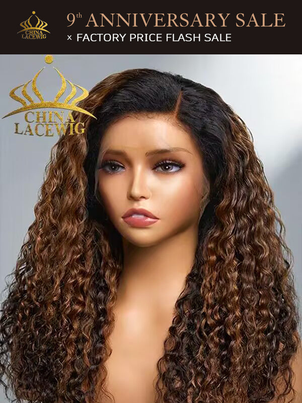 Chinalacewig 13X4 HD Frontal Wig Highlight Brown Bob Human Virgin Hair