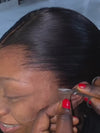 Chinalacewig Natural Lagos Hairline Straight 13x6 HD Lace Front Wig Human Hair No Glue Needed CF08