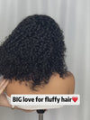 Chinalacewig Burmese Curly Wave 5x5 HD Human Hair Lace Wigs With Bangs 250% Density Pre plucked & Pre Bleached CA01