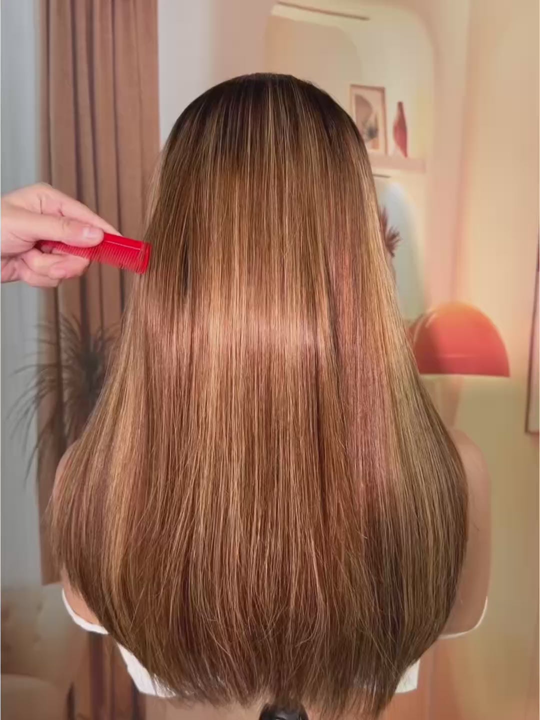 ChinaLacewig 5×5 Layered Cut Highlight Wear Go Glueless HD Lace Virgin Human Hair Wig Pre Plucked CA05