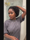 Pixie Curly Wig Top Virgin Human Hair Full HD Lace Curly Hair With Bleached Knots CF09