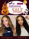 Halloween Sale Cheap Deep Curly Human Hair Wigs And Ombre Color Lace Wigs CF111