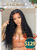 Chinalacewig Christmas Sale Natural Color Curly 13x6 Lace Front Wig  FS02