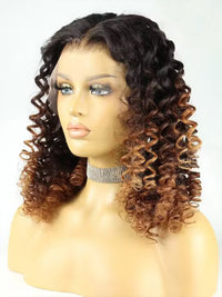 Stylish Balayage Bouncy Curly 6in Fitted Glueless HD Lace Wig GW03
