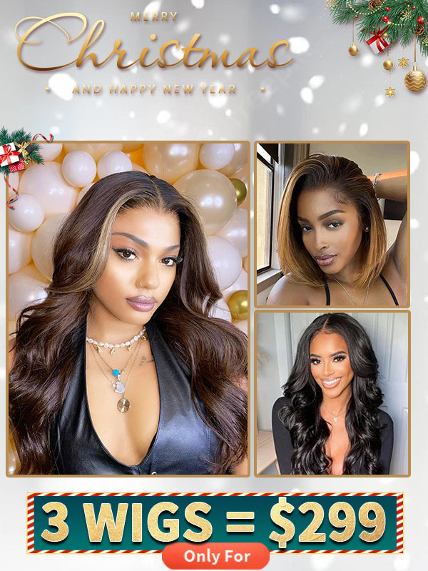 Chinalacewig Christmas Sale 3 Wigs $299 Body Wave 13x4 Lace Frontal Wigs CD08