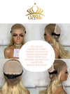 Chinalacewig Custom Wig HD full lace wig 30 inches Light Ash Blonde Color Human Virgin Hair C02