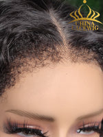 Chinalacewig Type 4C Hair Line Undetectable 360 HD Lace Wig Curly With Pre-plucked 4C Natural Hairline NEW003