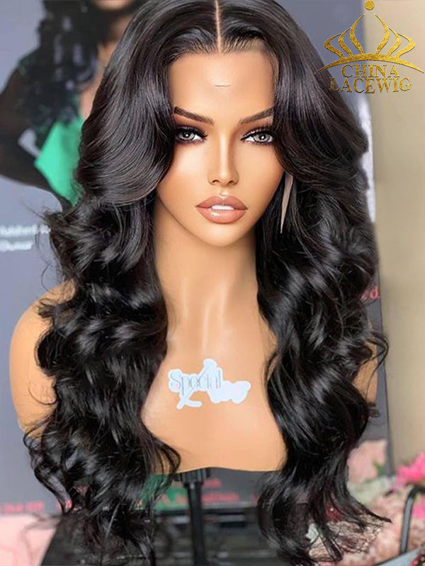 Undetectable HD Lace Body Wave Lace Front Wig With Pre-plucked Hairline CF035