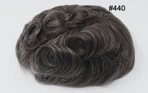 Mens Toupee 8"x 10" French Lace Mens Hairpiece Toupee For Men HD105