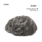 Mens Toupee Monofilament Lace Top With Natural Hair Line Toupee For Men M104