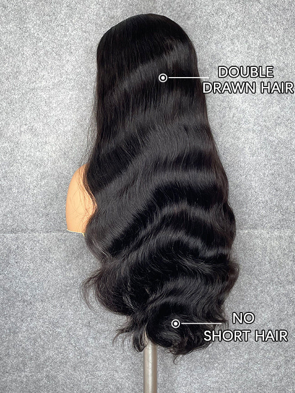 Chinalacewig 30A Custom Wig 13x6 Lace Frontal Wig Bleached Knots Human Virgin Hair C017