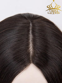 7"x 8" Courtney Mono Part Left Part Remy Human Hair Topper Toupee For Women T01
