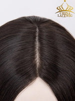 7"x 8" Courtney Mono Part Left Part Remy Human Hair Topper Toupee For Women T01